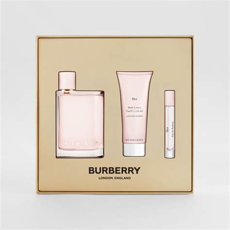 burberry her perfume gift set.